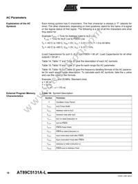 AT89C5131A-PLTUL Datasheet Page 17
