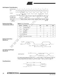 AT89C5131A-PLTUL Datasheet Page 23