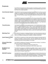 AT89C5132-RORUL Datasheet Page 12