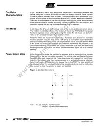 AT89C51RC-24PI Datasheet Page 20