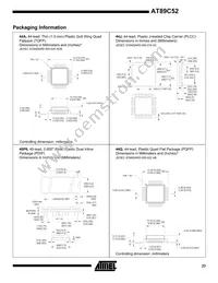 AT89C52-16JI Datasheet Page 23