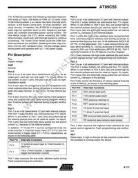 AT89C55-24JC Datasheet Page 3