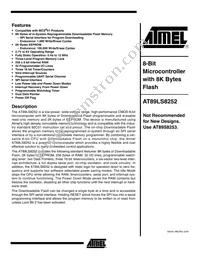 AT89LS8252-12PI Datasheet Cover