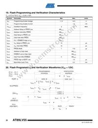 AT89LV55-12PI Datasheet Page 20