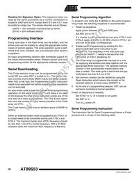 AT89S53-24JU Datasheet Page 20