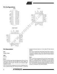 AT89S8252-24PI Datasheet Page 2