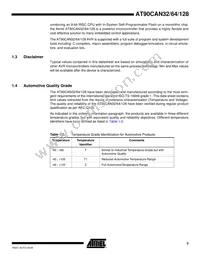 AT90CAN64-15MZ Datasheet Page 3