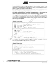 AT90CAN64-15MZ Datasheet Page 16