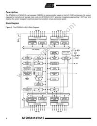 AT90S4414-8PI Datasheet Page 2