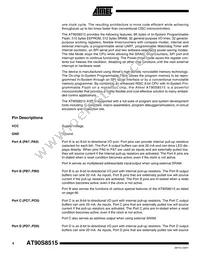 AT90S8515A-8PI Datasheet Page 4