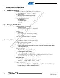 AT91CAP7E-NA-ZJ Datasheet Page 16