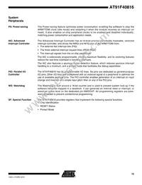 AT91F40816-33CI Datasheet Page 15