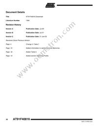 AT91F40816-33CI Datasheet Page 20