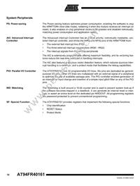 AT91FR40161-CI Datasheet Page 16