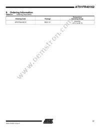 AT91FR40162-CI-T Datasheet Page 17