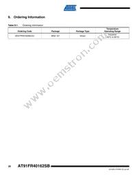 AT91FR40162SB-CU-999 Datasheet Page 20