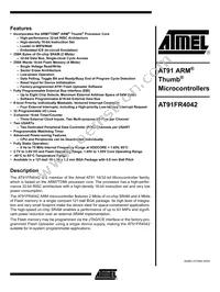 AT91FR4042-CI-T Datasheet Cover
