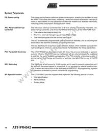 AT91FR4042-CI-T Datasheet Page 16