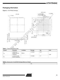 AT91FR4042-CI-T Datasheet Page 19