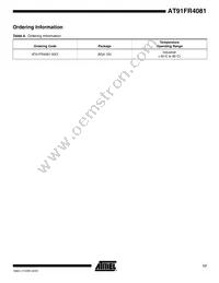 AT91FR4081-33CI Datasheet Page 17