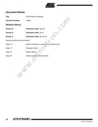 AT91FR4081-33CI Datasheet Page 20