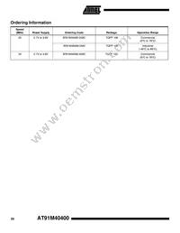 AT91M40400-33AC Datasheet Page 20