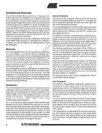 AT91M42800-33CI Datasheet Page 8