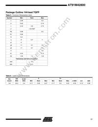 AT91M42800-33CI Datasheet Page 17