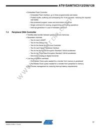 AT91SAM7XC512-CU Datasheet Page 17