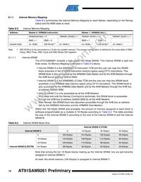 AT91SAM9261-CJ-999 Datasheet Page 18