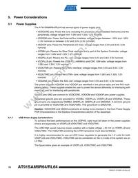 AT91SAM9R64-CU Datasheet Page 16