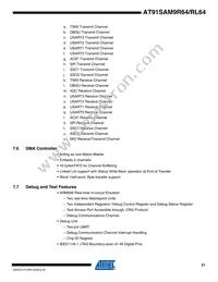 AT91SAM9R64-CU Datasheet Page 21