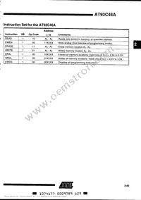 AT93C46A-10SC Datasheet Page 5