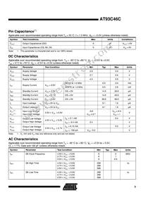 AT93C46C-10SI Datasheet Page 3