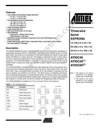 AT93C46Y1-10YU-1.8-T Datasheet Cover