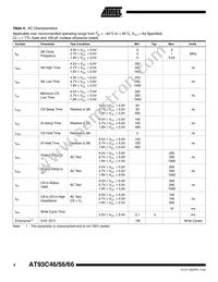 AT93C46Y1-10YU-1.8-T Datasheet Page 4