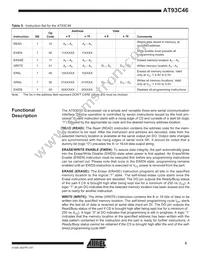 AT93C46Y6-10YH-1.8 Datasheet Page 5