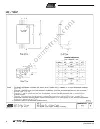 AT93C46Y6-10YH-1.8 Datasheet Page 14