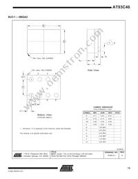 AT93C46Y6-10YH-1.8 Datasheet Page 15