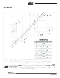 AT93C46Y6-10YH-1.8 Datasheet Page 16