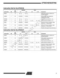 AT93C66-10SC Datasheet Page 5
