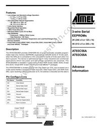 AT93C66A-10TI-2.7-T Datasheet Cover