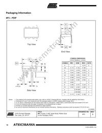 AT93C66A-10TI-2.7-T Datasheet Page 12