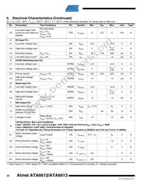 ATA6613P-PLQW Datasheet Page 22