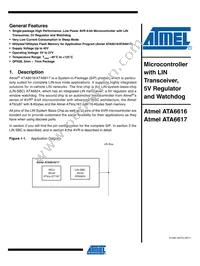 ATA6617-P3QW Datasheet Cover