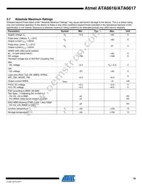 ATA6617-P3QW Datasheet Page 19