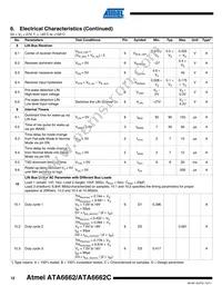 ATA6662-TAQY 19 Datasheet Page 12