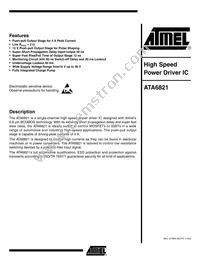 ATA6821-TUS Datasheet Cover