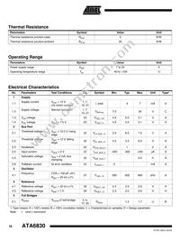 ATA6830-PKH Datasheet Page 16