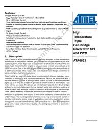 ATA6832-PIQW Datasheet Cover